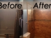 shower before after